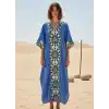 ROSEMARY MUSLİN KAFTAN Mavi