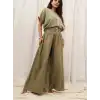 SAHRA BOHEM BOL PAÇA PANTOLON / Yağ Yeşili