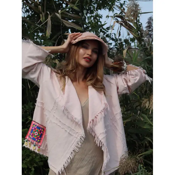 CHAPUT EL DOKUMA KİMONO CEKET