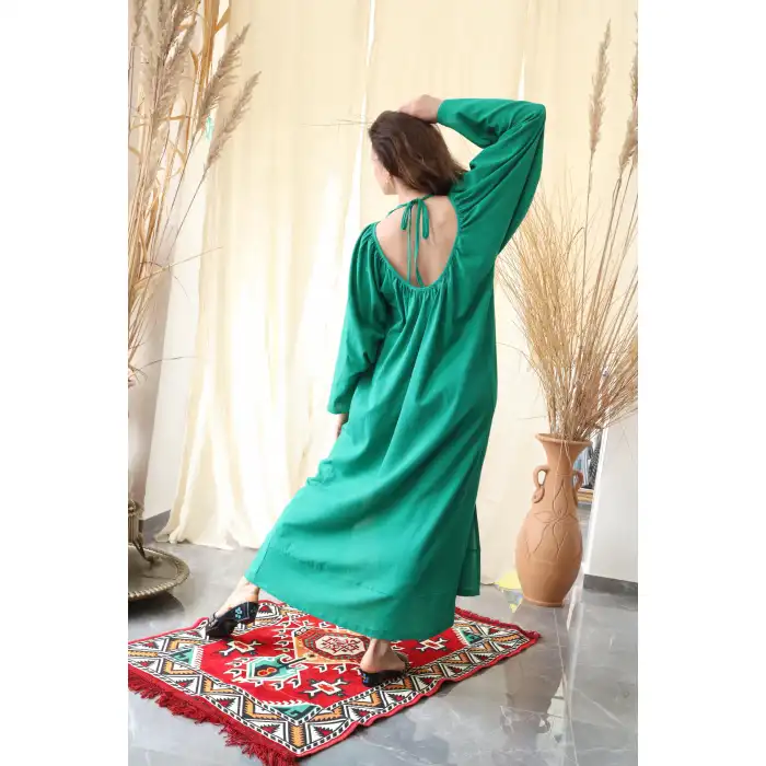 NOVA YARASA KOL ELBİSE / Yeşil