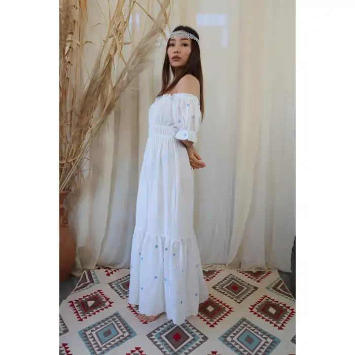 PAPATYA PAMUK FİSTO ELBİSE