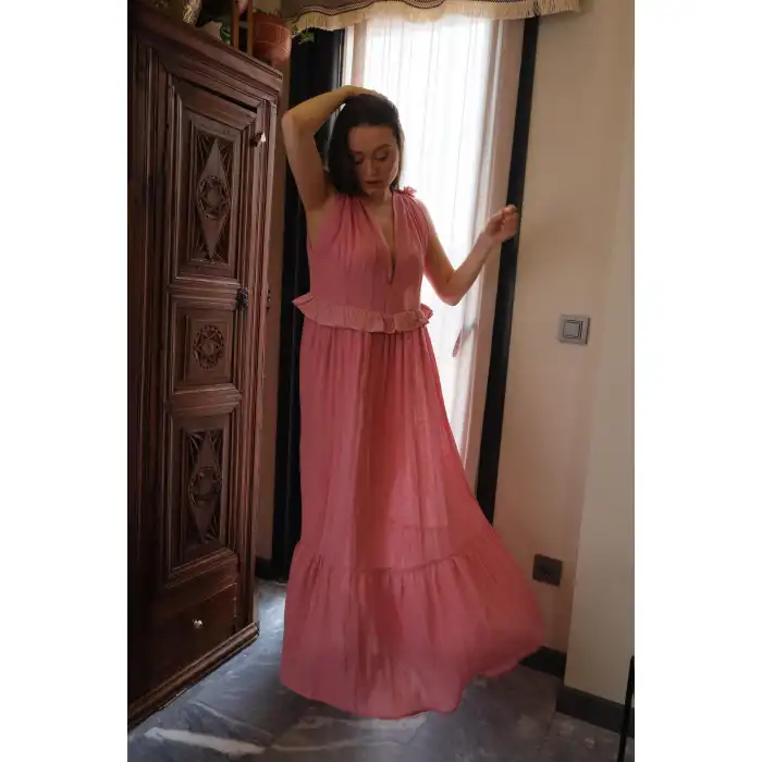 SELENE FIRFIRLI MÜSLİN ELBİSE