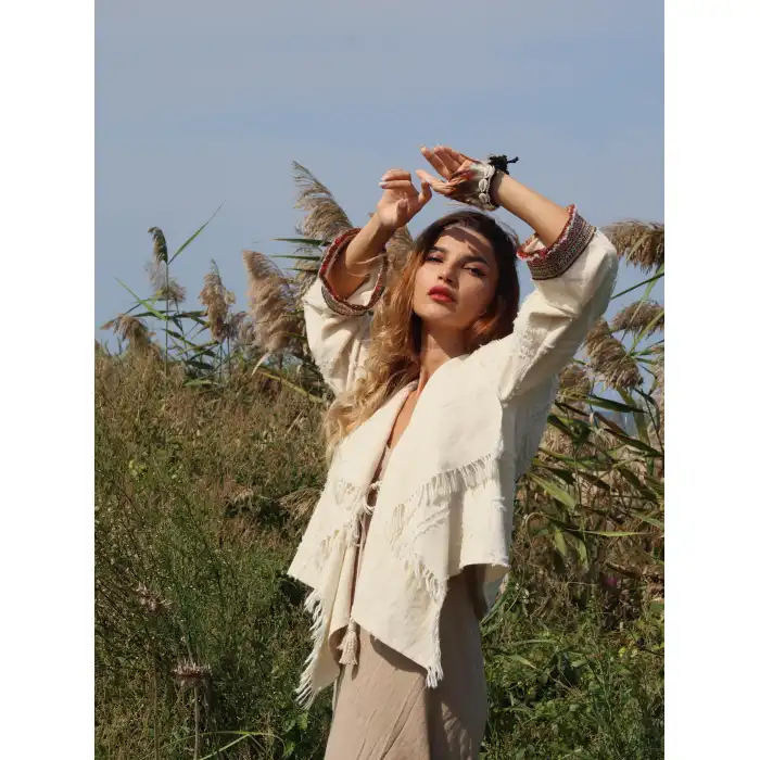 CHAPUT EL DOKUMA KİMONO CEKET