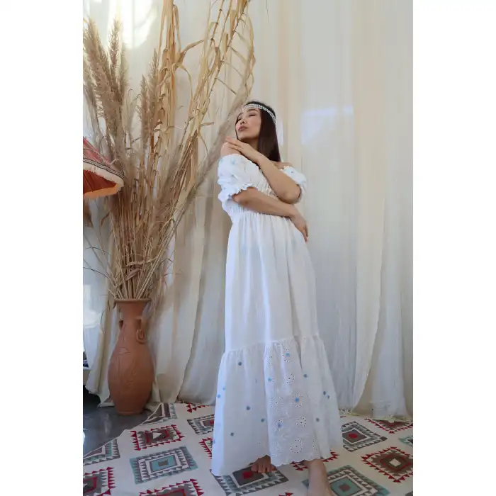 PAPATYA PAMUK FİSTO ELBİSE