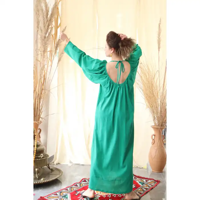NOVA YARASA KOL ELBİSE / Yeşil