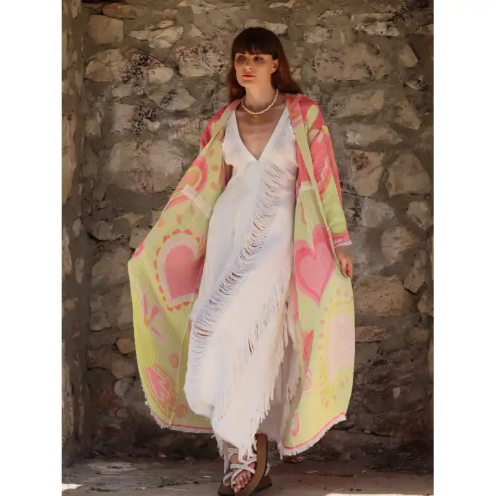 UTOPIA KAFTAN / Sarı & Pembe