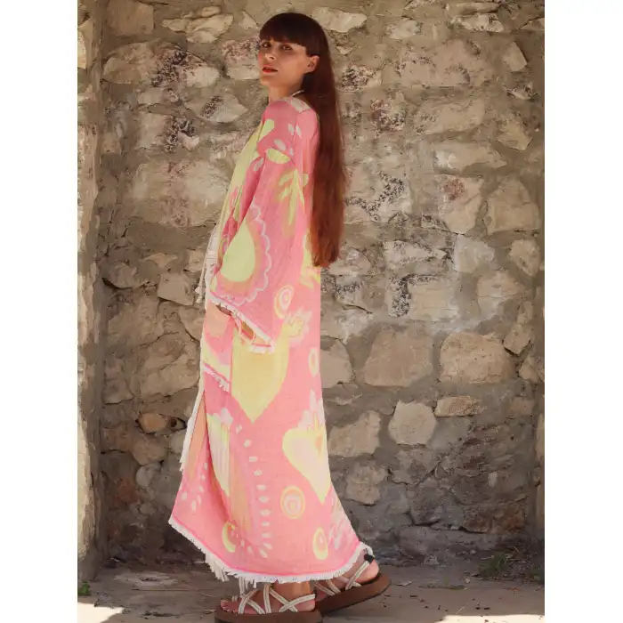 UTOPIA KAFTAN / Sarı & Pembe