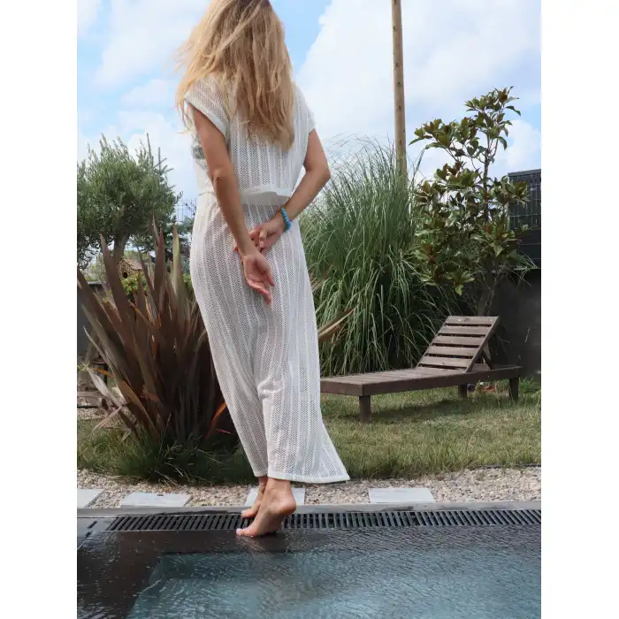 ÖRME FİLE BLUZ ETEK TAKIM