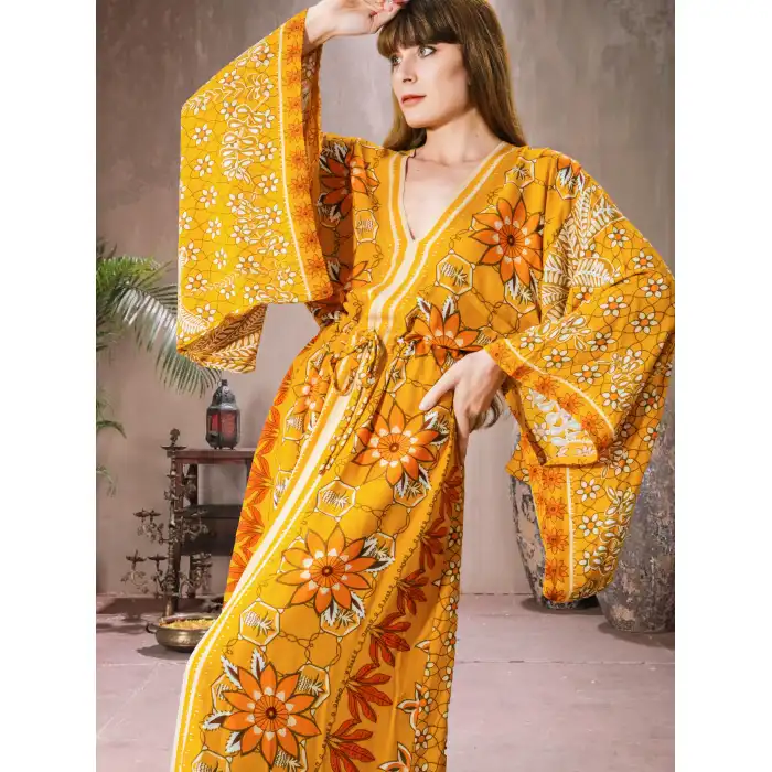 GİZA JAPONE KOLLU VİNTAGE ELBİSE