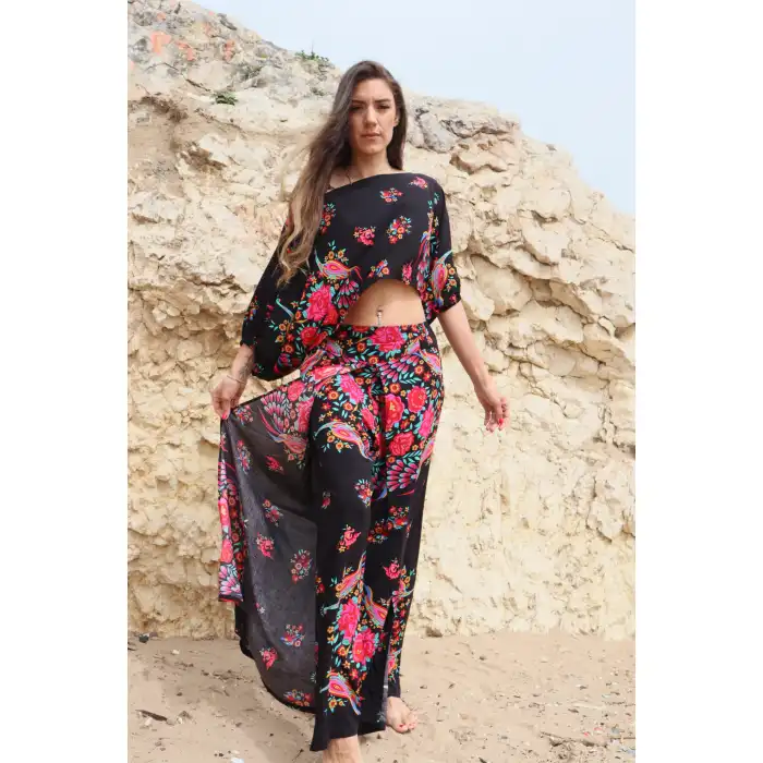 KALİNKA VİSKON BLUZ & PANTOLON TAKIM