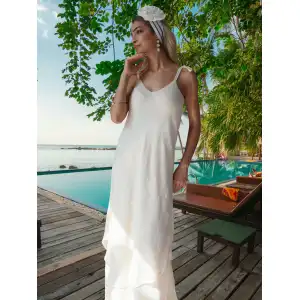 JANSET ÇİFT KAT ELBİSE