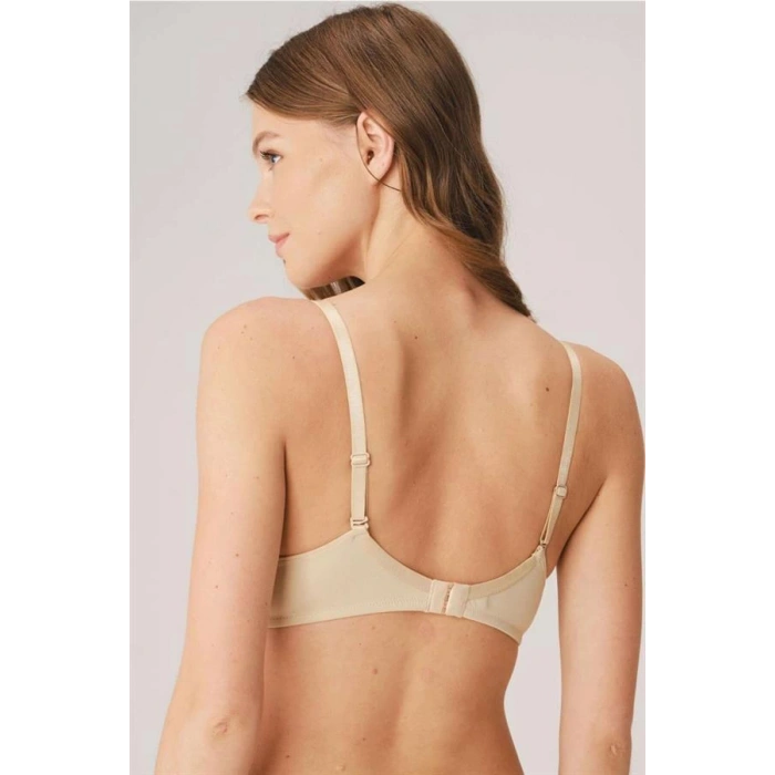 Balenli Destekli Dolgulu Askıları Çıkabilen Günlük Klasik T-Shirt Sütyeni