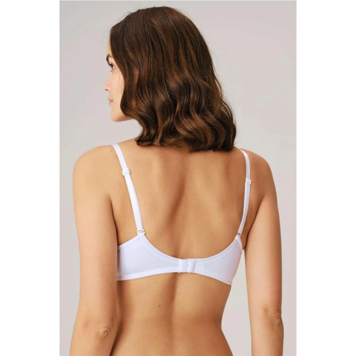 Balenli Desteksiz Dolgusuz Askıları Çıkabilen Günlük Klasik T-Shirt Sütyeni