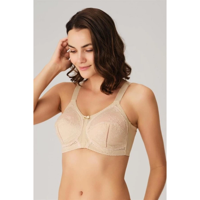 Balenli Desteksiz Dolgusuz Toparlayıcı Dantelli Küçültücü Sütyen