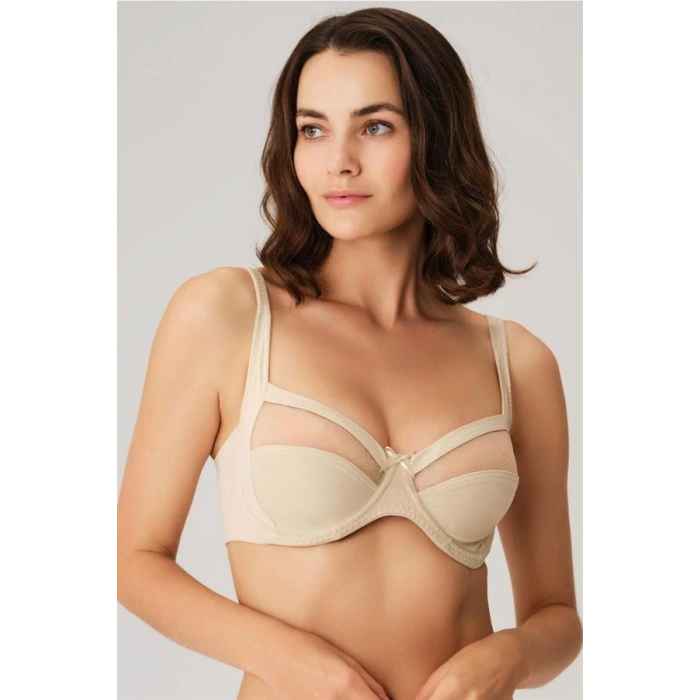 Kadın Toparlayıcı Balenli Desteksiz Dolgusuz Küçültücü Sütyen (3696)