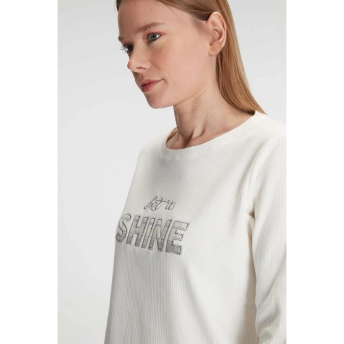 Uzun Kol Pamuklu Kışlık Pijama Takımı