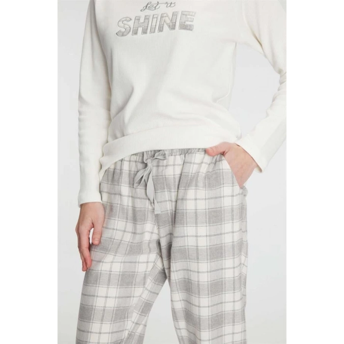 Uzun Kol Pamuklu Kışlık Pijama Takımı