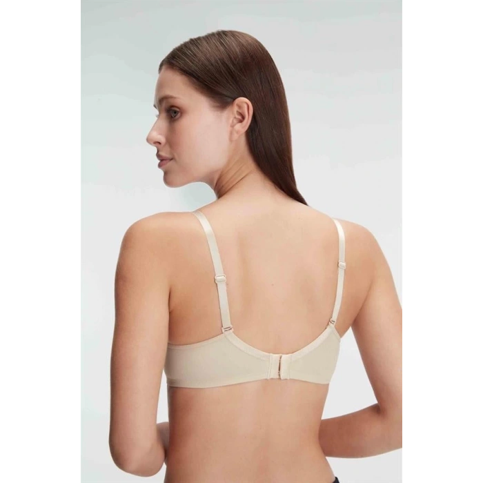 Balenli Desteksiz Dolgusuz Askıları Çıkabilen Günlük Klasik T-Shirt Sütyeni