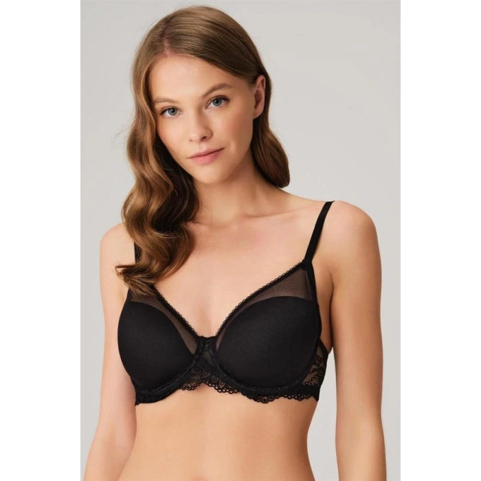 Balenli Desteksiz Dolgusuz Toparlayıcı Dantelli Küçültücü Sütyen