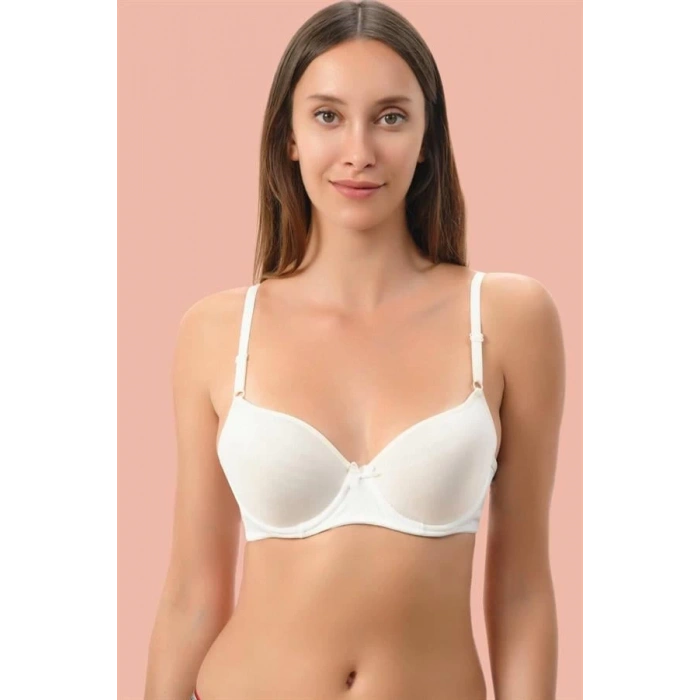 Beyaz Dolgusuz Mikro Tek Sütyen