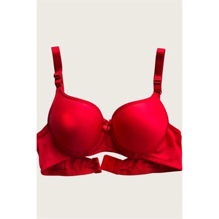 Mikro Kumaş Push Up Dolgulu Balenli Günlük Tek Destekli Sütyen