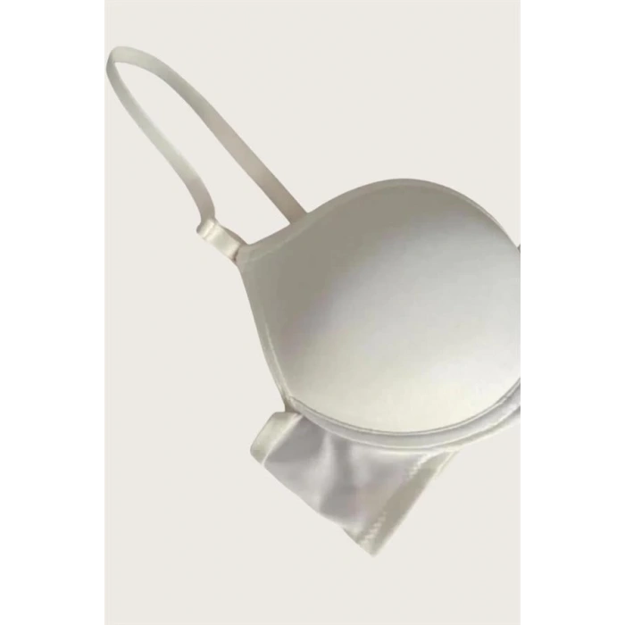 Mikro Kumaş Push Up Dolgulu Balenli Günlük Tek Destekli Sütyen