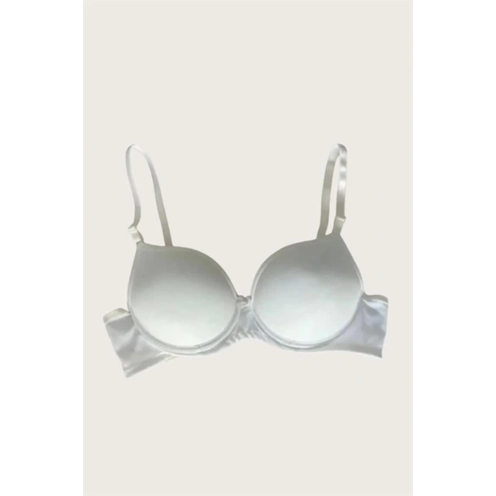 Mikro Kumaş Push Up Dolgulu Balenli Günlük Tek Destekli Sütyen