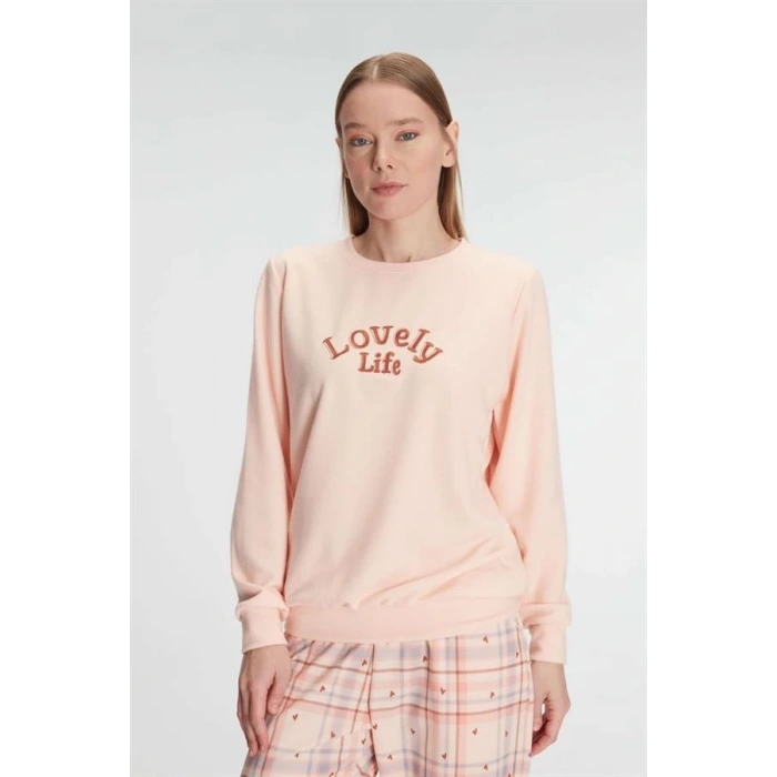 Pamuklu Kışlık Uzun Kol Kadın Pijama Takım