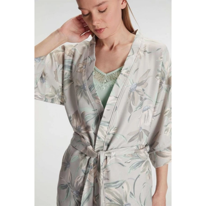 Sabahlık Atlet ve Pantolon Takım Pamuklu Pijama Set