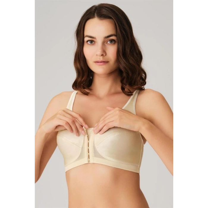 Toparlayıcı Minimizer Balensiz Desteksiz Dolgusuz Önden Açılan Sırt Destekli Medikal Sütyen