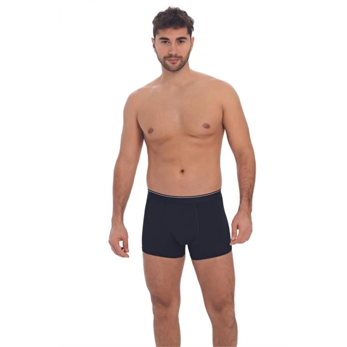 Erkek Pamuk ve Modal Kumaş Geniş Bel Lastikli Klasik Bokser (0019)