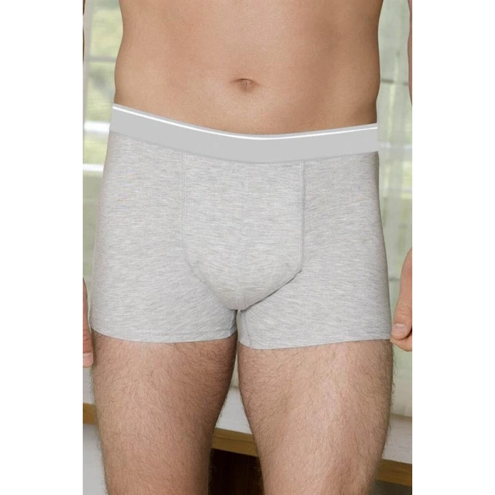 Erkek Pamuk ve Modal Kumaş Geniş Bel Lastikli Klasik Bokser (0019)