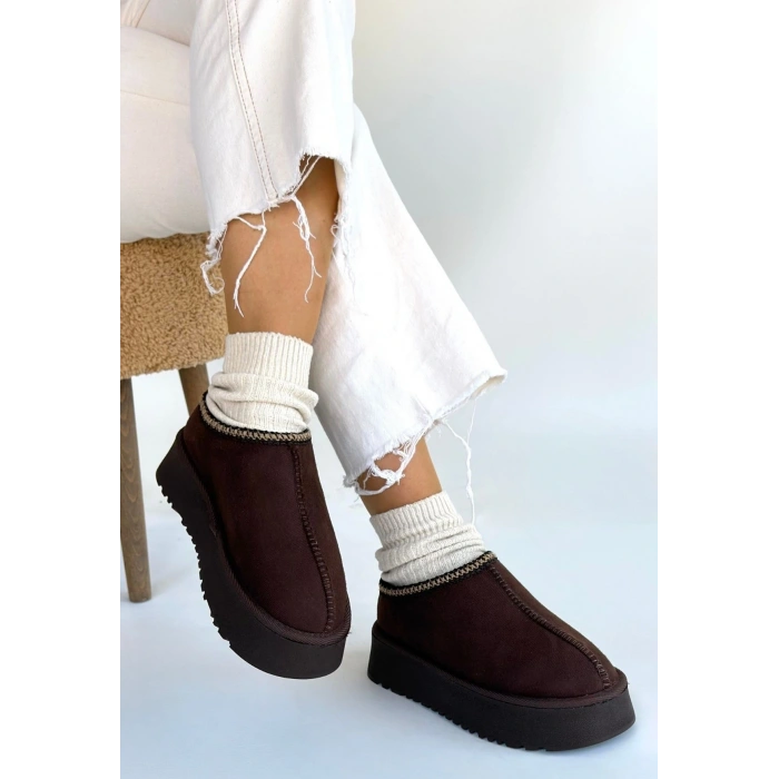 Foyk Kahverengi Süet Bot