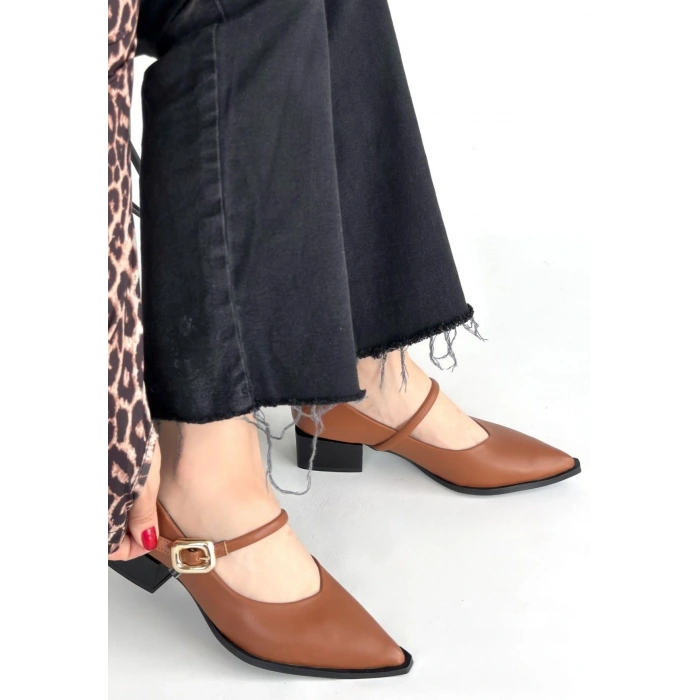 Galye Taba Cilt Topuklu Ayakkabı