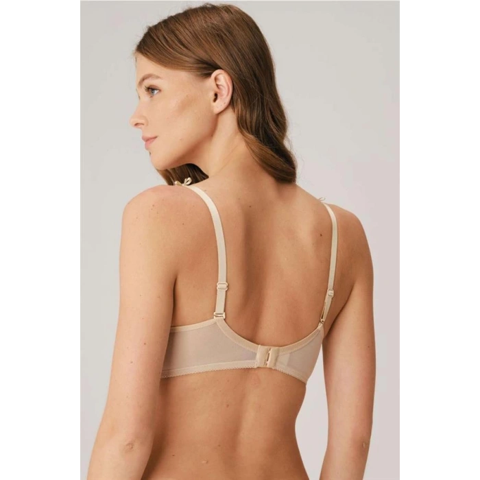 Kadın Balenli Desteksiz Dolgusuz Askıları Çıkabilen Yumuşak Süngerli Günlük Klasik T-Shirt Sütyeni (3106)