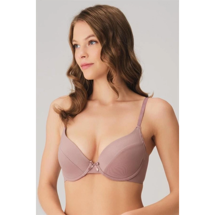 Kadın Balenli Desteksiz Dolgusuz Kol Altı Genişletilmiş Sırtı Yapıştırma Günlük T-Shirt Sütyeni (3781)