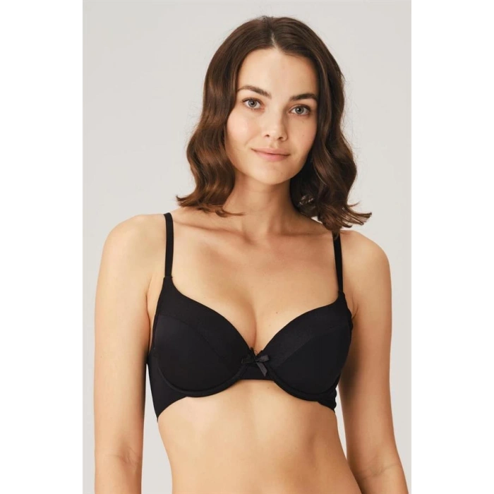 Kadın Balenli Desteksiz Dolgusuz Kol Altı Genişletilmiş Sırtı Yapıştırma Günlük T-Shirt Sütyeni (3781)