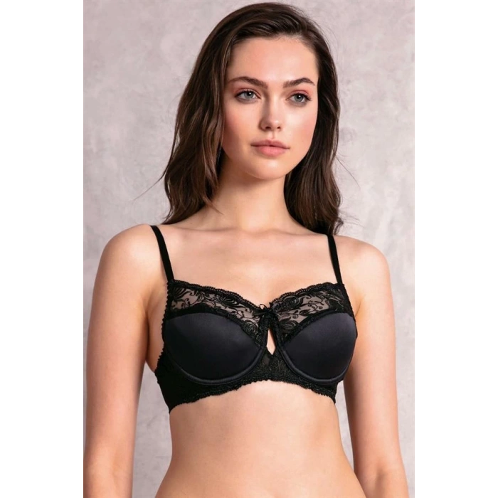 Kadın Balenli Desteksiz Dolgusuz Toparlayıcı Dantelli Küçültücü Sütyen (3635)