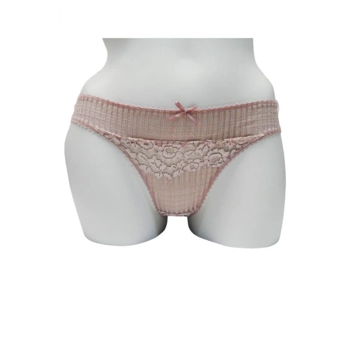 Kadın Mikro Kumaş Dantelli Slip (2844)