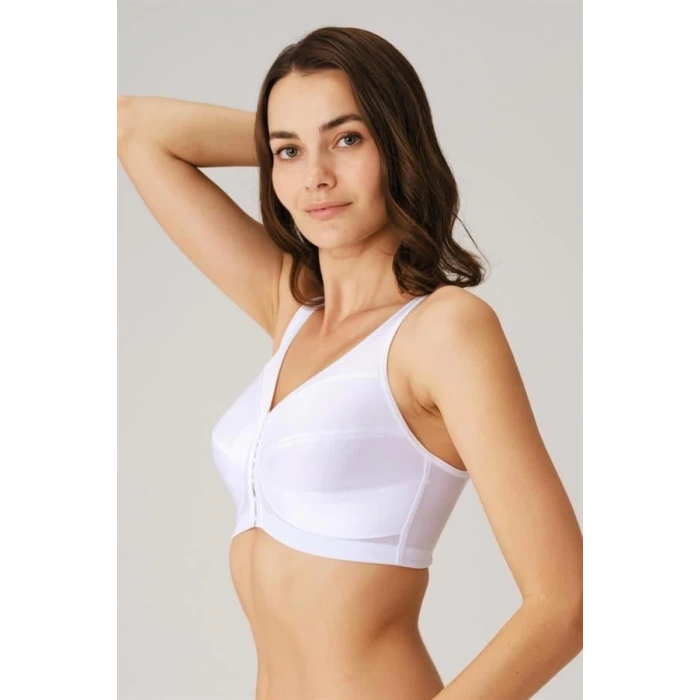 Kadın Toparlayıcı Minimizer Balensiz Desteksiz Dolgusuz Önden Açılan Sırt Destekli Medikal Sütyen (3651)