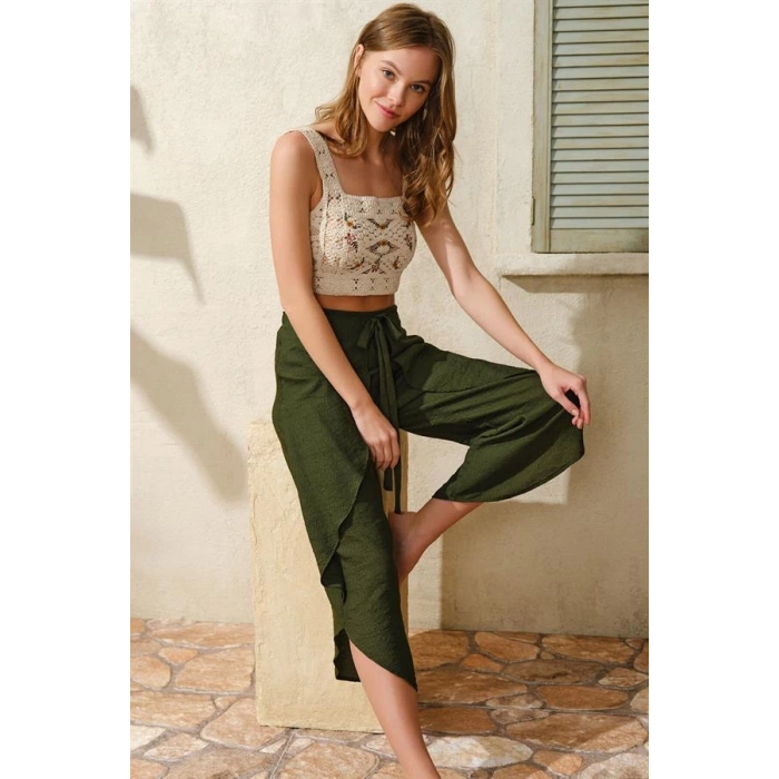 Kalın Askılı Oyuk U Yaka Kadın Cotton Düz Yazlık Uzun Dantel Detaylı Pijama Takımı  9811