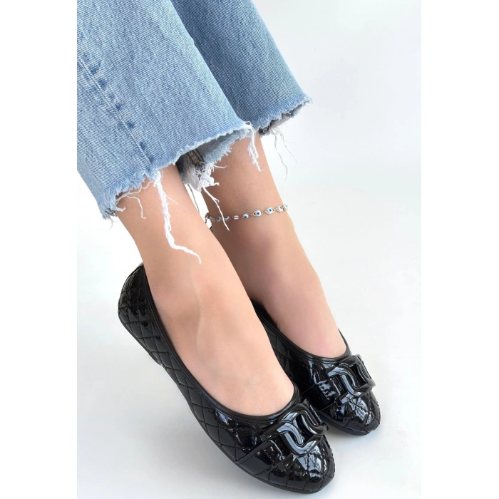 Lawy Siyah Rugan Babet Ayakkabı