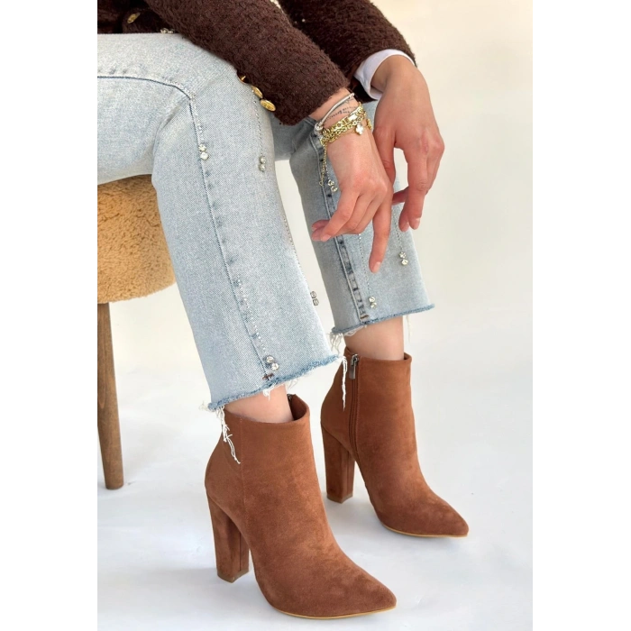 Loora Vizon Süet Topuklu Bot