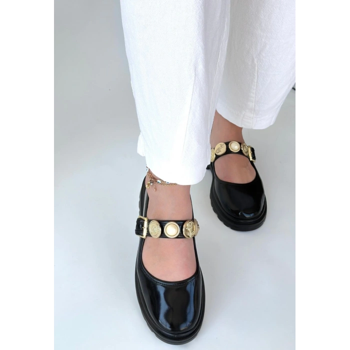 Okira Siyah Rugan Oxford Ayakkabı