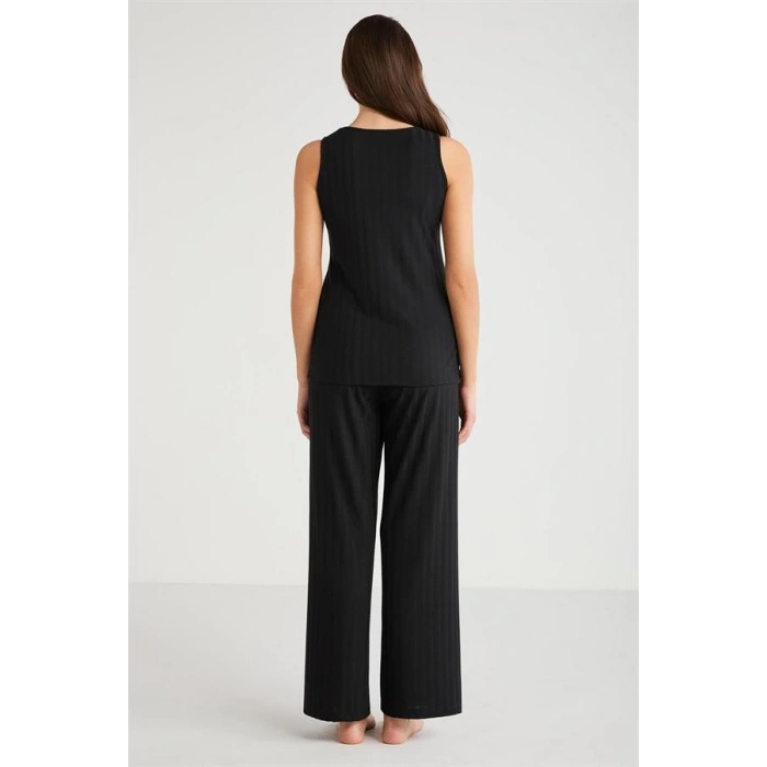 Penye Mood 3lü Kısa Kol Sabahlık Pijama Takımı