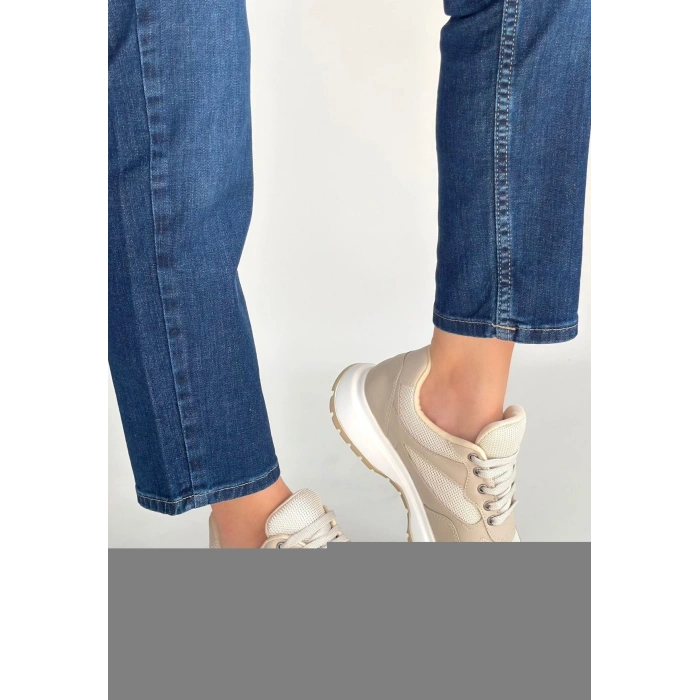 Slar Vizon Cilt Bağcıklı Spor Ayakkabı