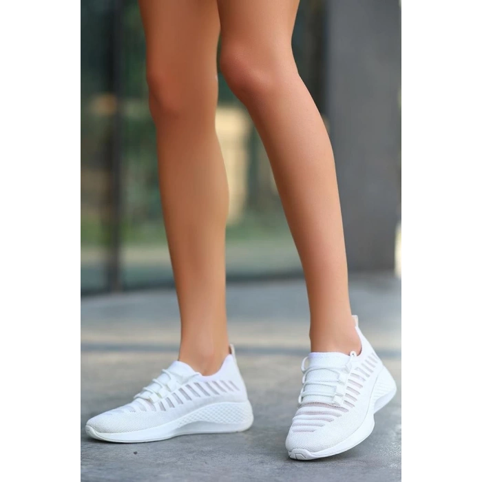 Wina Beyaz Triko Spor Ayakkabı