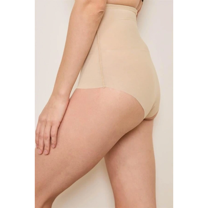 Yüksek Bel Sıkılaştırıcı Ten Rengi Külot Korse