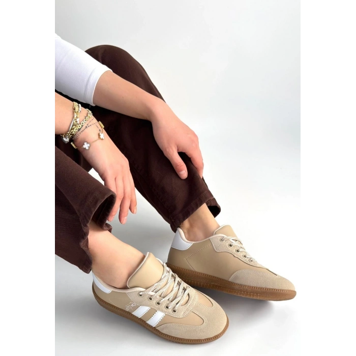 Zerti Bej Cilt Bağcıklı Spor Ayakkabı