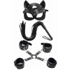 Maske Kırbaç Bileklik 5 Li Harness Deri Set